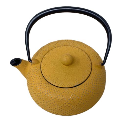 ENCHAN THE JAPON 南部鉄器カラーポット イエロー KOSHI アラレ ミモザ