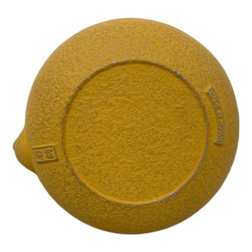 ENCHAN THE JAPON 南部鉄器カラーポット イエロー KOSHI アラレ ミモザ