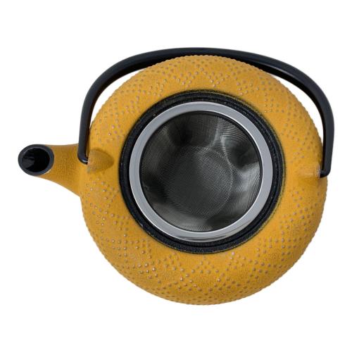 ENCHAN THE JAPON 南部鉄器カラーポット イエロー KOSHI アラレ ミモザ