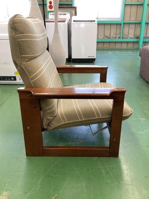 karimoku (カリモク) 1人掛けソファー グリーン×ブラウン｜トレファク