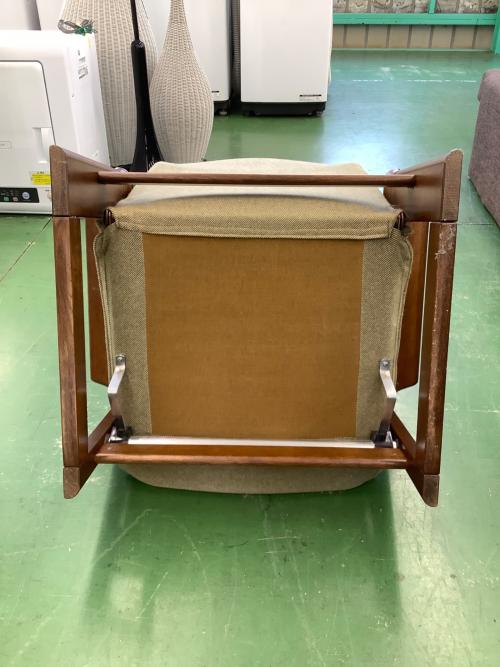 karimoku (カリモク) 1人掛けソファー グリーン×ブラウン