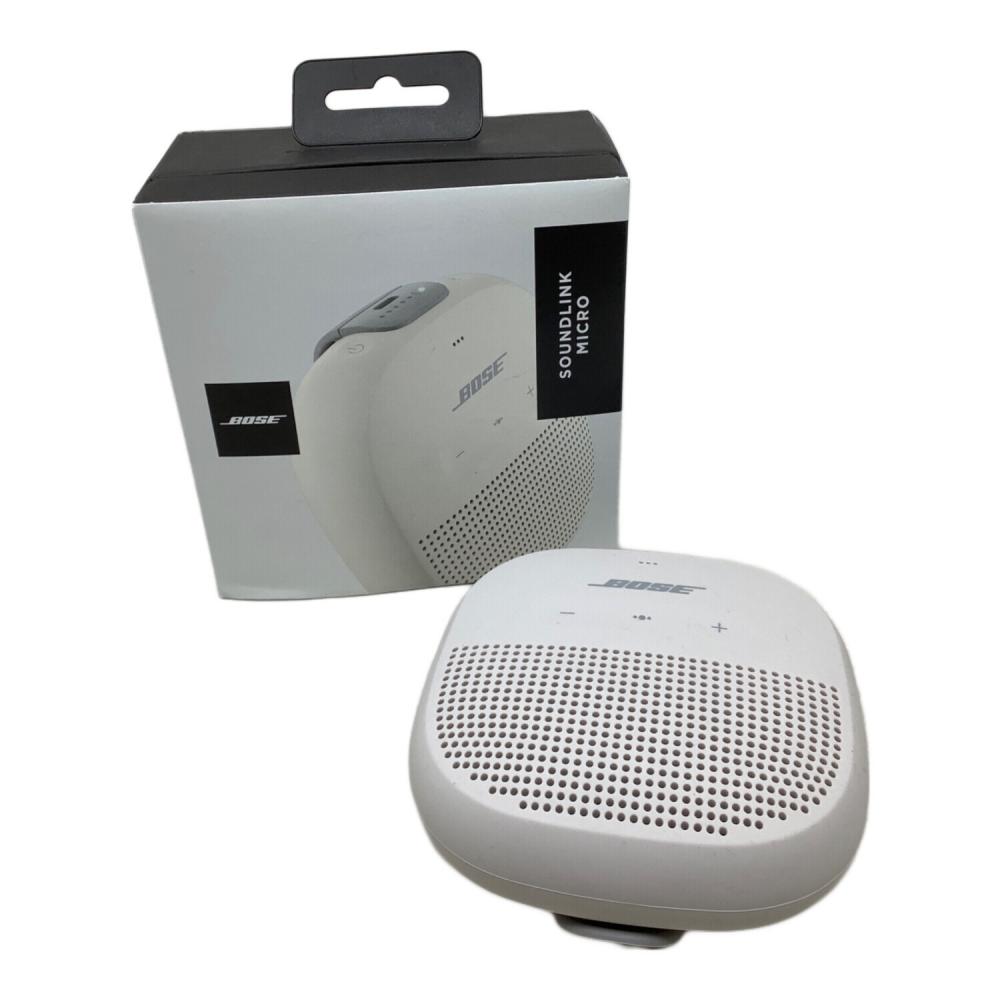 BOSE microスピーカーワイヤレス 白 小型bluetooth 美品 BOSE (ボーズ) ワイヤレススピーカー SoundLink Micro 2022年モデル
