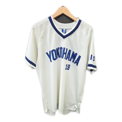 横浜DeNAベイスターズ (ヨコハマディーエヌエーベイスターズ) ユニフォーム メンズ SIZE L ホワイト×ブルー 球団創設5周年 山崎康晃