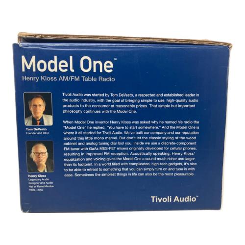 Tivoli Audio (チボリオーディオ) AM/FMテーブルラジオ Model One M1SLC JP 2005年製