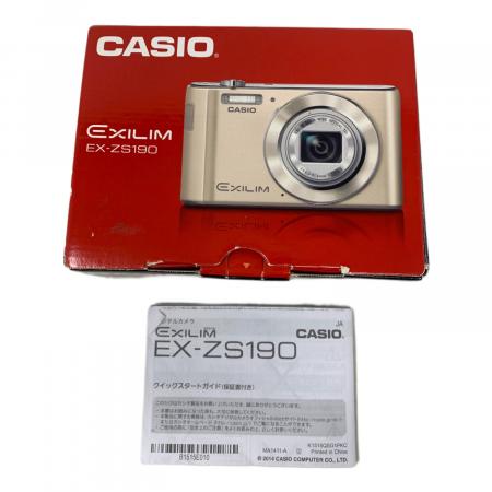 CASIO (カシオ) コンパクトデジタルカメラ EXILIM EX-ZS190 ※充電器欠