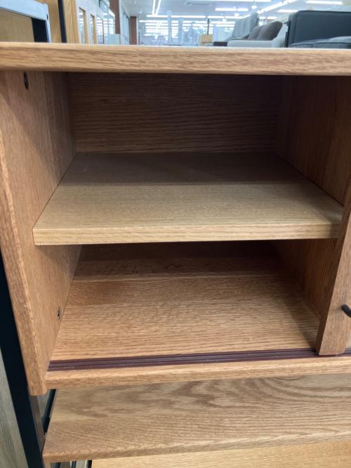 MOMO natural (モモナチュラル) 食器棚 41 ナチュラル×ブラック UNITO BOARD