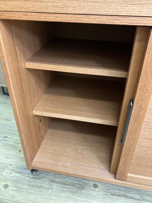 MOMO natural (モモナチュラル) 食器棚 41 ナチュラル×ブラック UNITO BOARD