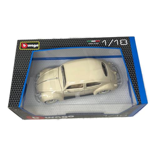 burago (ブラーゴ) Volkswagen Kafer-Beetle(1955) ダイキャストカー アイボリー