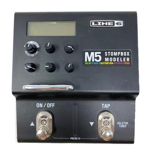 LINE6 (ラインシックス) マルチエフェクター M5 STOMPBOX MODELER アダプター付き