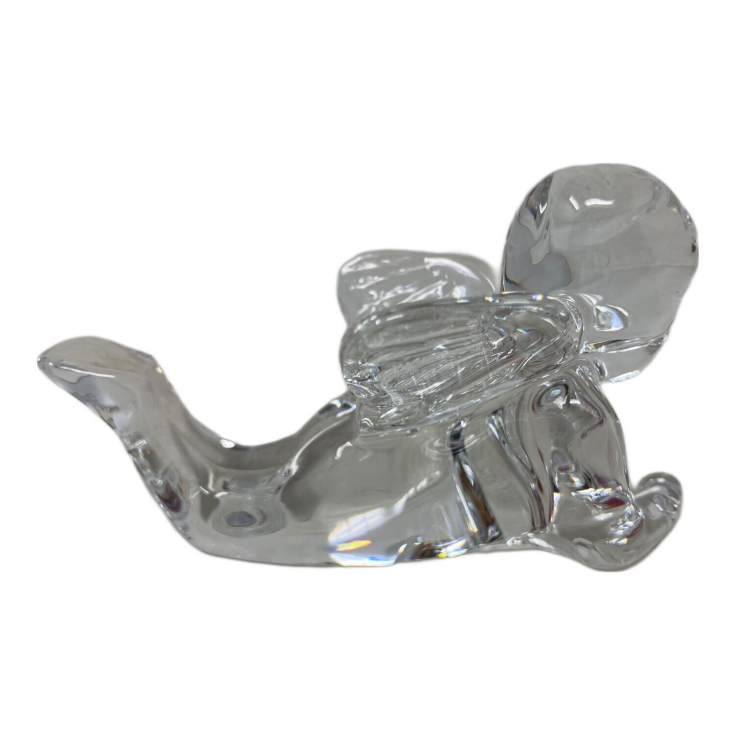 Baccarat (バカラ) クリスタルオブジェ 寝そべる天使 箱付き