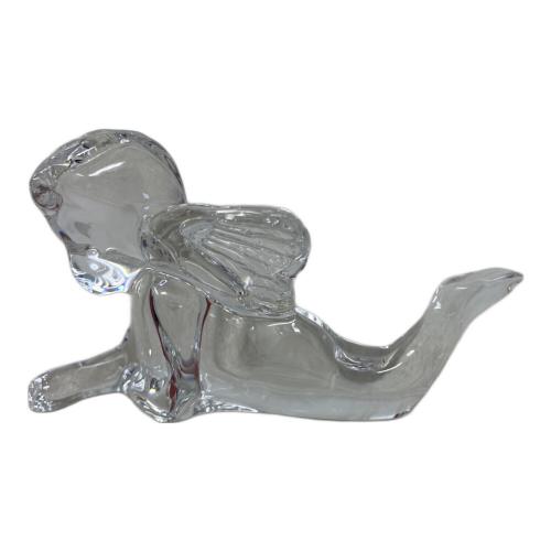 Baccarat (バカラ) 寝そべる天使 箱付き クリスタルオブジェ