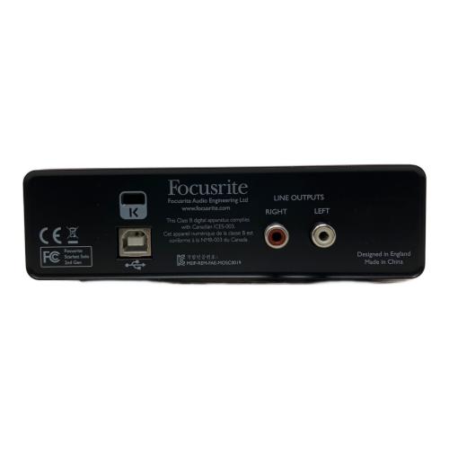 Focusrite (フォーカスライト) オーディオインターフェイス Scarlett Solo