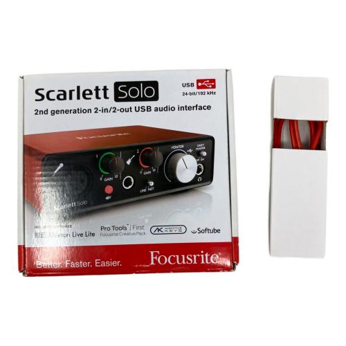 Focusrite (フォーカスライト) オーディオインターフェイス Scarlett Solo