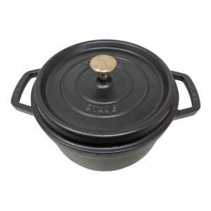Staub (ストウブ) 両手鍋 LA COCOTTE  43 SIZE 22cm ブラック