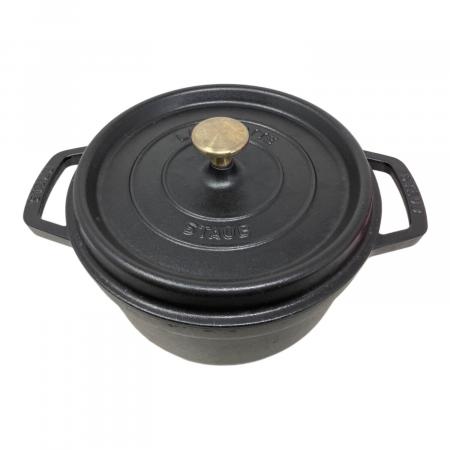 Staub (ストウブ) 両手鍋 LA COCOTTE 43 SIZE 22cm ブラック
