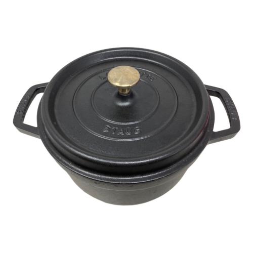 Staub (ストウブ) 両手鍋 LA COCOTTE  43 SIZE 22cm ブラック
