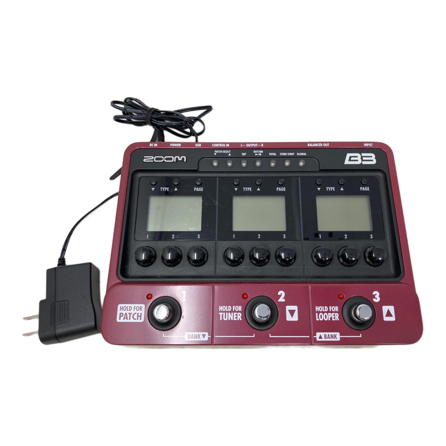 ZOOM (ズーム) マルチエフェクター B3｜トレファクONLINE