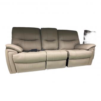 YAMADA (ヤマダ) 3人掛けリクライニングソファー  グレー YES140001