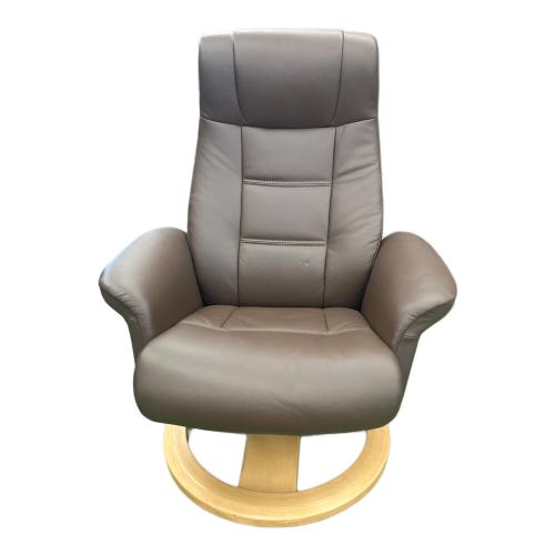 IMG COMFORT (アイエムジーコンフォート) パーソナルチェア オットマン付 ブラック×ブラウン