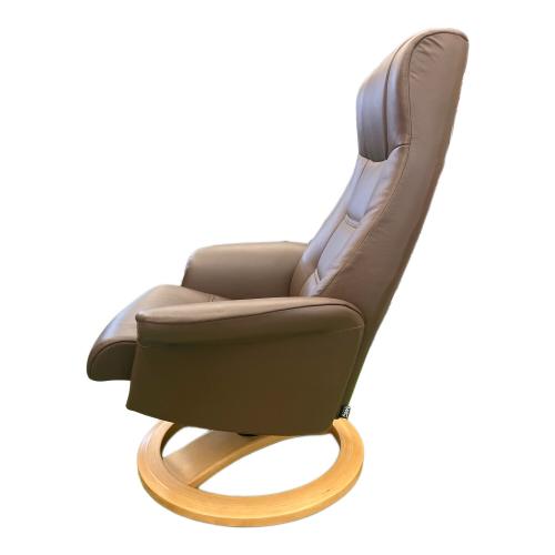 IMG COMFORT (アイエムジーコンフォート) パーソナルチェア オットマン付 ブラック×ブラウン