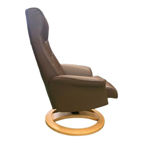 IMG COMFORT (アイエムジーコンフォート) パーソナルチェア オットマン付 ブラック×ブラウン