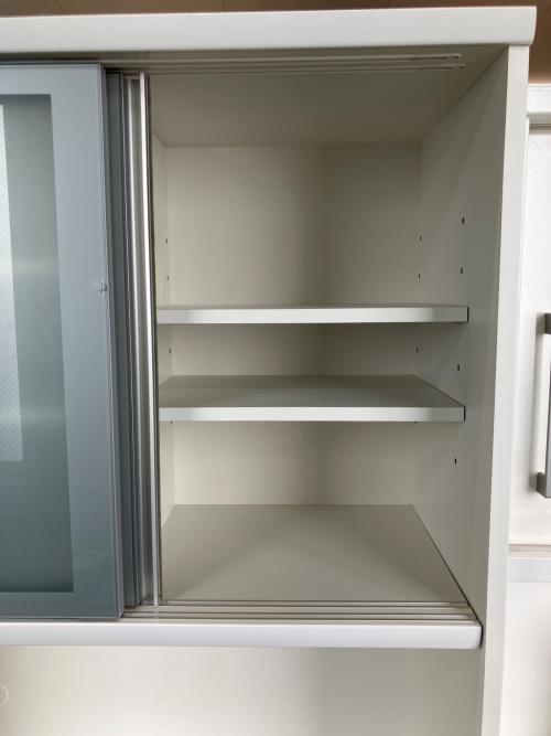 松田家具 (マツダカグ) レンジボード 幅:約90㎝ ホワイト フィーネ