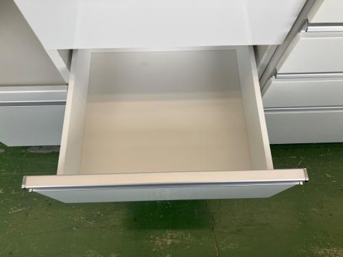 松田家具 (マツダカグ) レンジボード 幅:約90㎝ ホワイト フィーネ