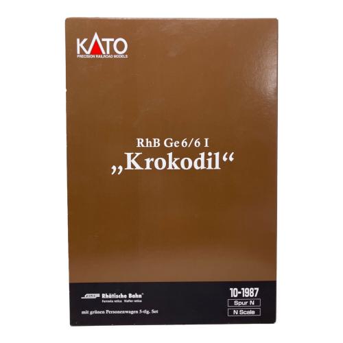 KATO (カトー) Ge6/6-I レーティッシュ・クロコダイル + アルプスの緑の客車 5両セット Nゲージ
