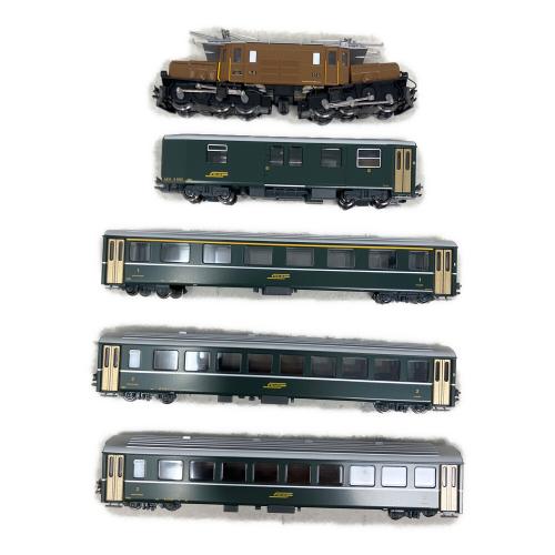 KATO (カトー) Ge6/6-I レーティッシュ・クロコダイル + アルプスの緑の客車 5両セット Nゲージ