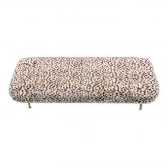 KARE (カレ) ベンチ レオパード柄 130 ブラウン デリアレオ