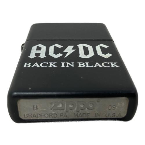 ZIPPO (ジッポ) オイルライター 2009年製 ACDC BACK IN BLACK