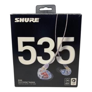 SHURE (シュア) 有線イヤホン SE535-CL-A ※LRイヤホン本体ヒビ有 ※ケーブル緑化有