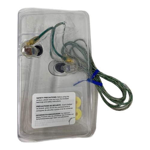 SHURE (シュア) 有線イヤホン SE535-CL-A ※LRイヤホン本体ヒビ有 ※ケーブル緑化有