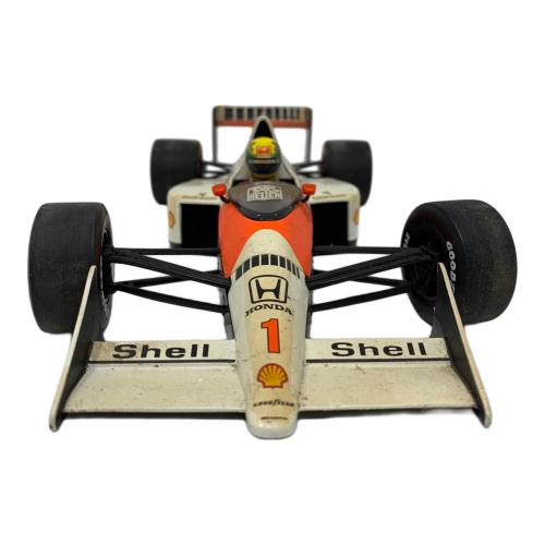 ミニチャンプス アイルトンセナ レーシングカーコレクション マクラーレン ホンダ MP 4/5A V10 1989 モデルカー 汚れあり