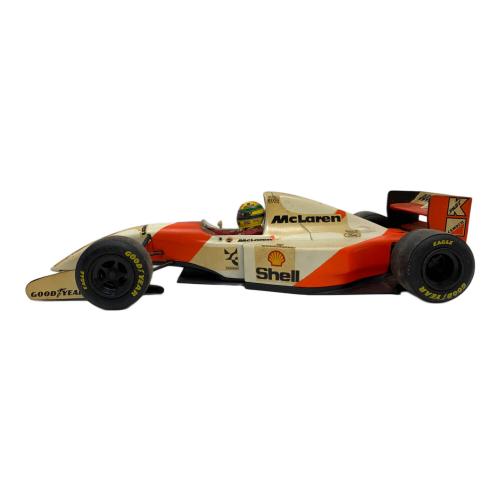 ミニチャンプス アイルトンセナ レーシングカーコレクション マクラーレン MP 4/8 1/18 モデルカー 汚れ大 サイドミラー欠けあり