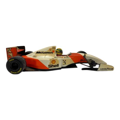 ミニチャンプス アイルトンセナ レーシングカーコレクション マクラーレン MP 4/8 1/18 モデルカー 汚れ大 サイドミラー欠けあり