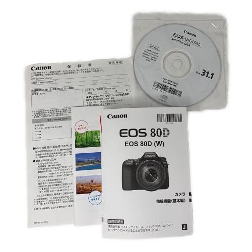 CANON (キヤノン) デジタル一眼レフカメラ EOS 80D EF-S18-135 IS USM レンズキット 2016年モデル
