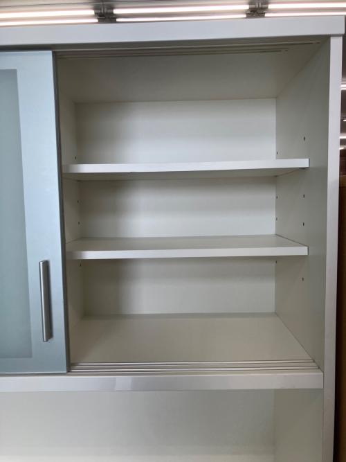 松田家具 (マツダカグ) レンジボード Nクラッチ 35 ホワイト×シルバー
