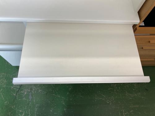 松田家具 (マツダカグ) レンジボード Nクラッチ 35 ホワイト×シルバー