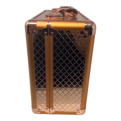 Franc franc (フランフラン) メイクボックス ヴァリーズ ハリウッドボックス S コッパー トランク型メイクボックス ライト付