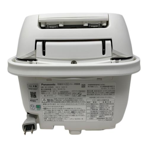 Panasonic (パナソニック) 圧力IH炊飯ジャー SR-S10ND 2025年製 5.5合