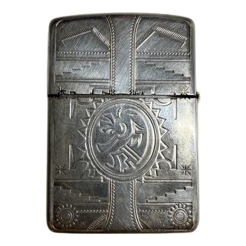 ZIPPO (ジッポ) オイルライター 2019年製 ターコイズ ※石取れ有 グラツキ有