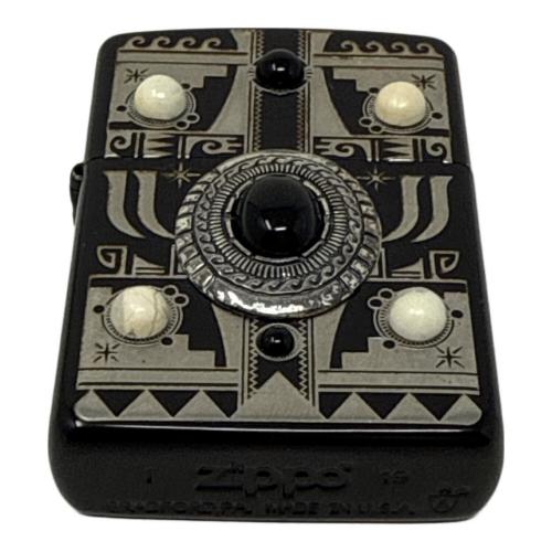 ZIPPO (ジッポ) オイルライター 2019年製 ブラック インディアンスピリット