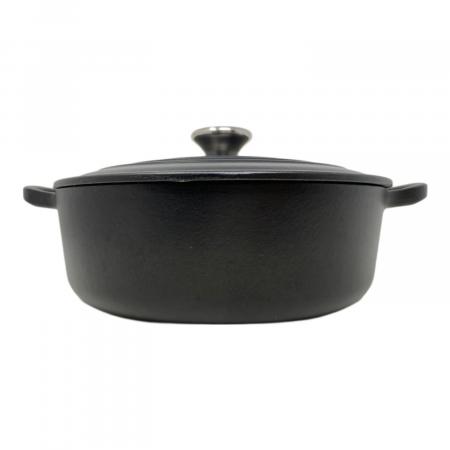 LE CREUSET (ルクルーゼ) 両手鍋 24cm ブラック｜トレファクONLINE