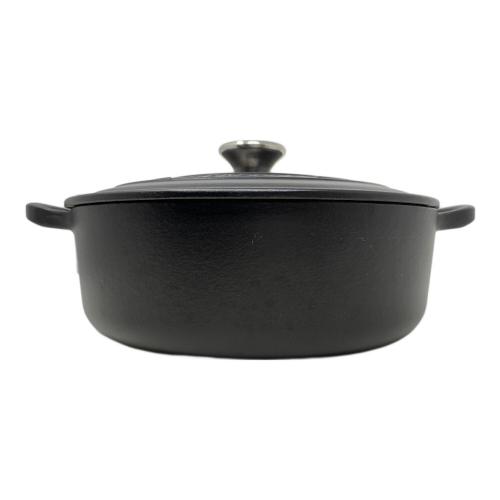 LE CREUSET (ルクルーゼ) 両手鍋 24cm ブラック｜トレファクONLINE