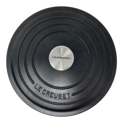 LE CREUSET 黒 両手鍋 約24cm LE CREUSET (ルクルーゼ) 両手鍋 24cm ブラック｜トレファクONLINE