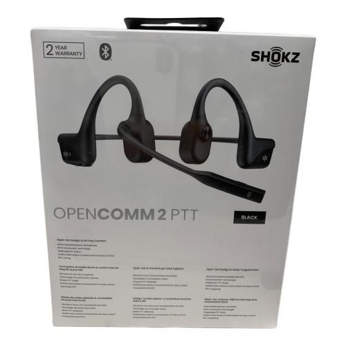 SHOKZ (ショックス) ワイヤレス骨伝導ヘッドセット OpenComm2 PTT C1225530102283