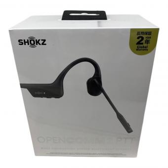 SHOKZ (ショックス) ワイヤレス骨伝導ヘッドセット OpenComm2 PTT C1225530102313