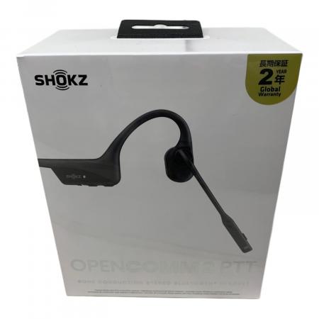 【美品】SHOKZ OpenComm 骨伝導ヘッドセット SHOKZ (ショックス) ワイヤレス骨伝導ヘッドセット OpenComm2 PTT