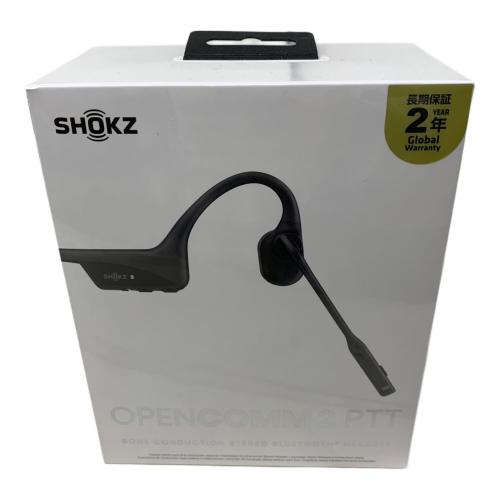 SHOKZ (ショックス) ワイヤレス骨伝導ヘッドセット OpenComm2 PTT C1225530102313